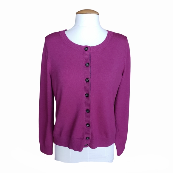 Banana Republic Sweaters - Banana Republic Purple/Pink Button Down Cardigan